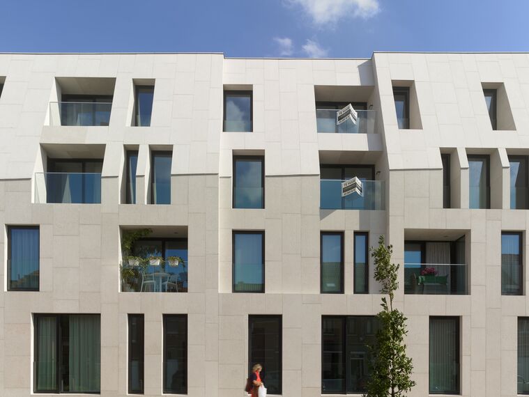 ConceptSystem 77 Alumínium ajtók, ConceptPatio 130 Alumínium tolóajtók, CW 50 Standard Alumínium függönyfalak és CW 50 Alumínium függönyfalak - Residental/Project Annonciaden található Wijnegem, Belgium