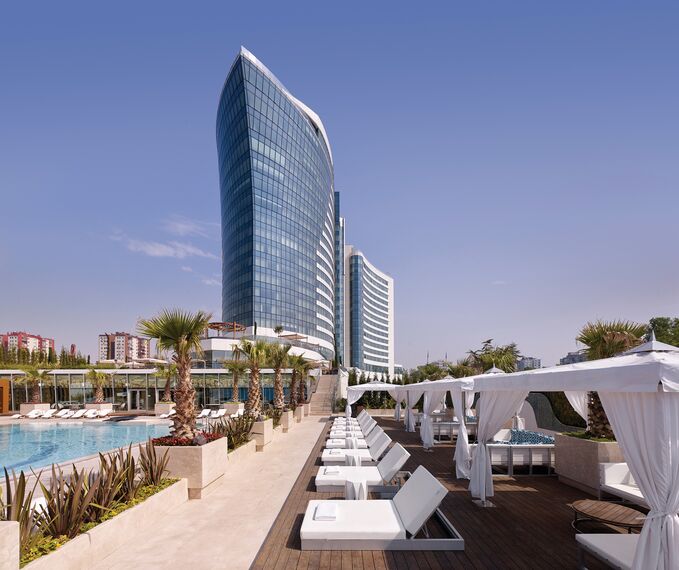 ConceptWall 50 Alumínium függönyfalak és CW 50-SC Alumínium függönyfalak - Hotel/Holiday complex Hyatt Regency Hotel Istanbul található Istanbul, Törökország