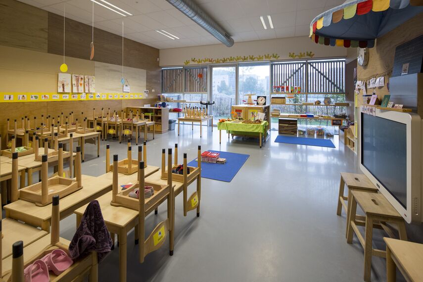 CS 38-SL Törölt rendszerek és SlimLine 38 Alumínium ablakok - Boarding school Children's Campus Zuidas található Amsterdam, Hollandia