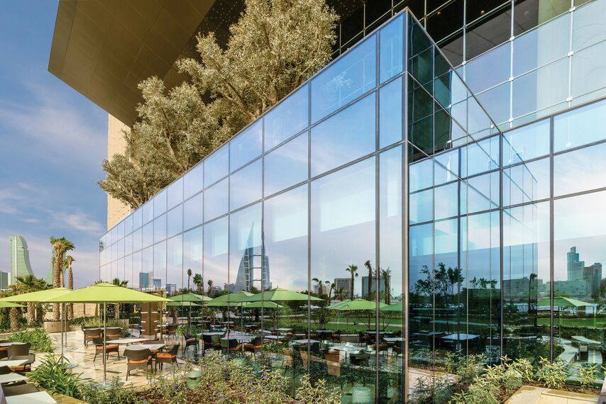 CP 96 Alumínium tolóajtók és CS 77 Fire Proof Alumínium ajtók - Four Seasons Hotel található Manama, Bahrein