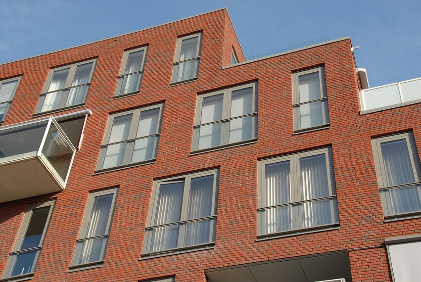 ConceptWall 50 Alumínium függönyfalak - Lakás komplexum Balans található Utrecht, Hollandia