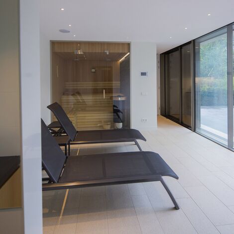 BriseSoleil 40 Árnyékolás, HiFinity Alumínium tolóajtók és CS 86-HI (c) Törölt rendszerek - Swimming pool Poolhouse Bergen található Bergen, Hollandia