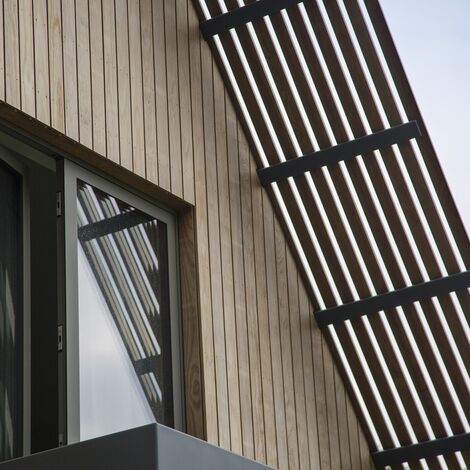 CS 86-HI (c) Törölt rendszerek, ConceptWall 50 Alumínium függönyfalak és HiFinity Alumínium tolóajtók - Villa Forest villa Voorschoten található Voorschoten, Hollandia