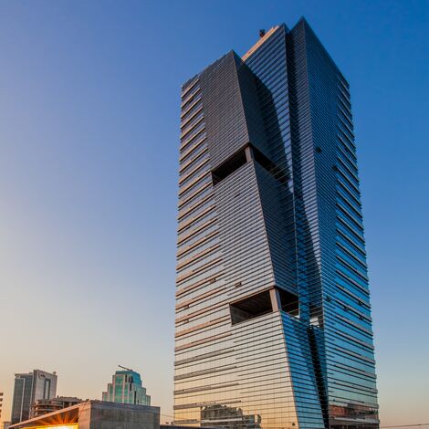 CW 50-SC Alumínium függönyfalak - Business center Paragon Tower található Ankara, Törökország