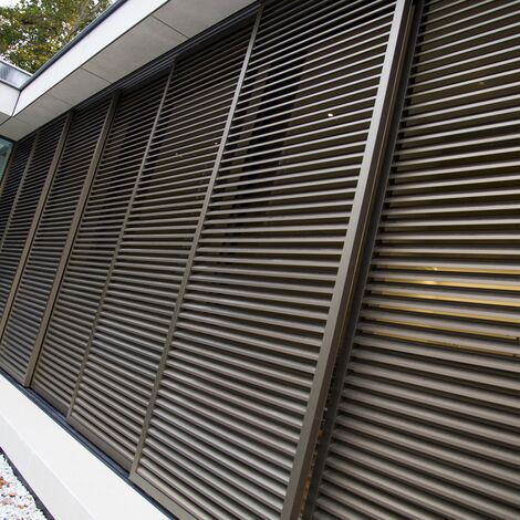 BriseSoleil 40 Árnyékolás, HiFinity Alumínium tolóajtók és CS 86-HI (c) Törölt rendszerek - Swimming pool Poolhouse Bergen található Bergen, Hollandia